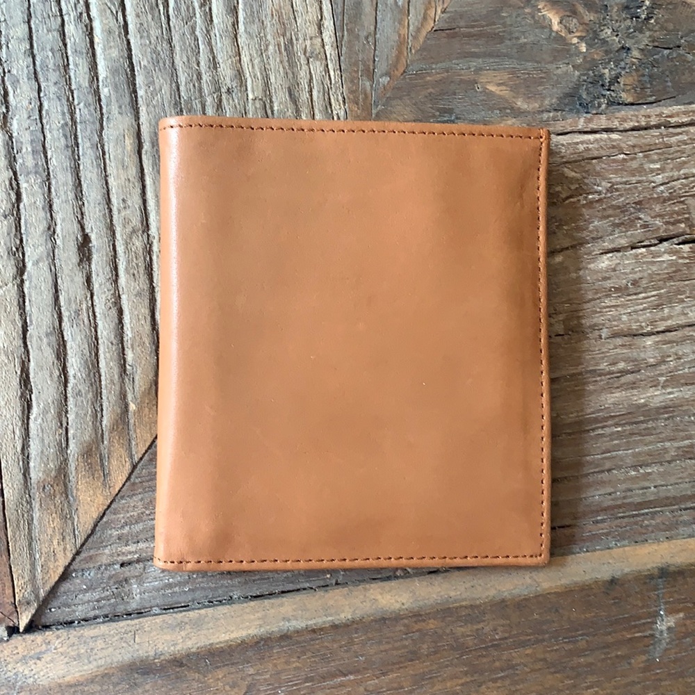 Camel leather wallet